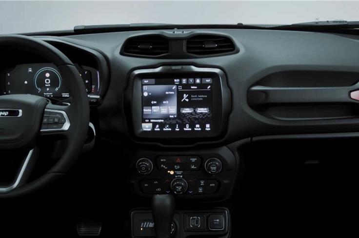 2022 Jeep Renegade facelift dashboard 